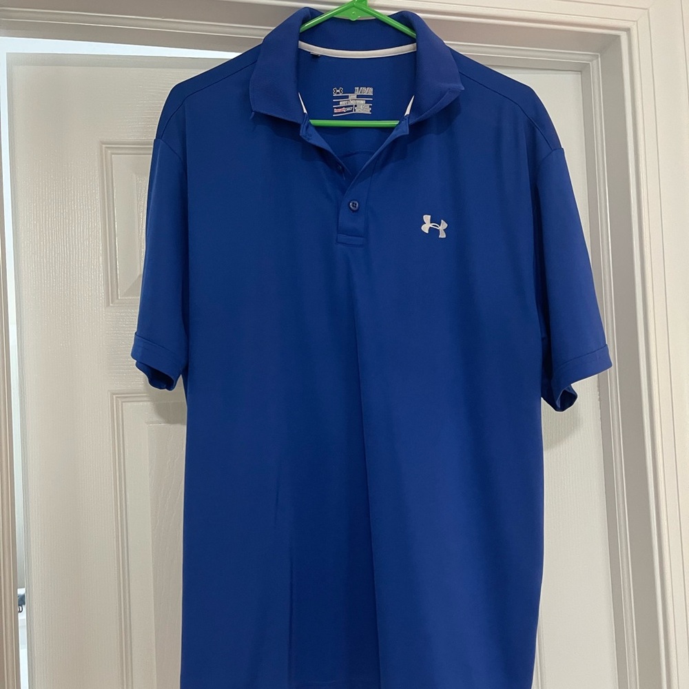 Under Armour Men's Blue golf Polo Shirt